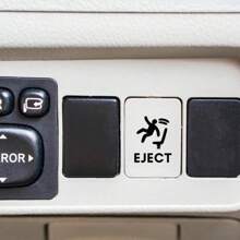 Easypie Selection 6 pièces Autocollants de boutons de voiture Pop Culture - Décalcomanies amusantes pour boutons de tableau de bord vierges, accessoires pour gamers et amateurs de voitures, cadeau parfait pour les hommes