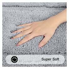 Bathroom Rugs Sets 3-Piece, Bath Mats Non Slip Washable Soft Absorbent Shower Rugs For Tub Floor, Yellow Microfiber Bath Rugs - As Picture 419 - View 5
