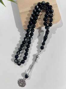 45 piezas/cuerda Rosario pulsera con cuentas de 10mm, cuentas de oración diaria de Oriente Medio en árabe - Multicolor - Ver 1