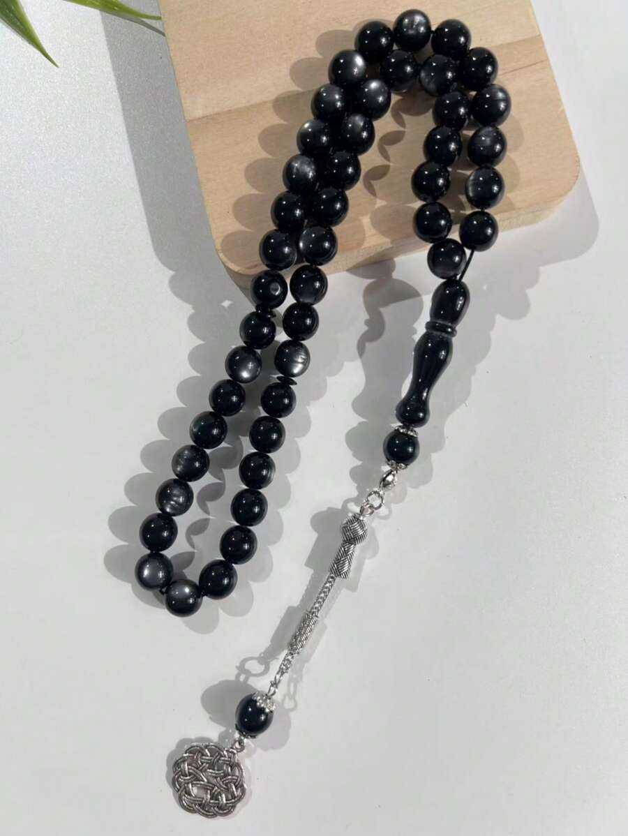 45 piezas/cuerda Rosario pulsera con cuentas de 10mm, cuentas de oración diaria de Oriente Medio en árabe - Multicolor - Ver 1