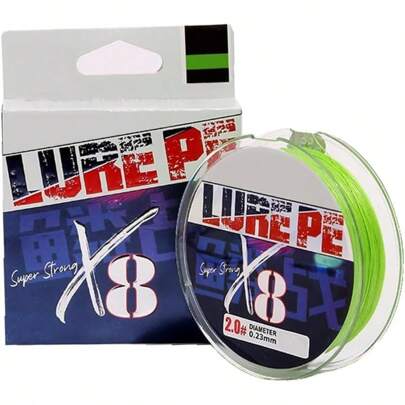 ReelFin X8 Braided Fishing Line Long Casting High Knot Strength Premium 8Strand Braid 100meter Fishing Line UltraSmooth Casting And Low Friction