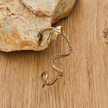 Bohemian Winged Dragon Shape Pierced Earrings, Fashionable Retro Ear Ornaments, Party Gift - 1 - Xem 5