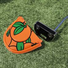 1 Bao bọc gậy golf kiểu dáng màu cam, bao bọc đầu gậy golf, phụ kiện golf làm từ chất liệu PU, chống mài mòn. - trái cam - Xem 4