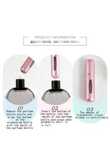 5Pcs/3Pcs/1Pc 5ML Perfume Bottle Perfume Refillable Bottle,Refillable Perfume Atomizer Bottle,Perfume Travel Spray Bottling Dispenser,Mini Portable Empty Liquid Container ,Travel Essentials ,Travel Organizer For Beach ,Summer Vacation Back To School - Multicolor - View 3