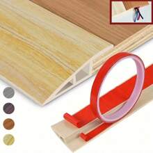 1块7cm自粘PVC门槛保护板，木纹地板过渡条，防刮门地过渡条，家用自粘门槛坡道设计，适用于地毯边缘处理，保护瓷砖和地板接缝，家居装饰装饰