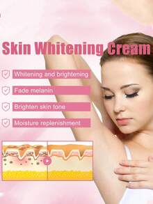 1件装身体美白霜，用于修复关节和大腿内侧暗沉、保湿、提亮肤色、提亮肤色