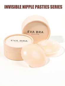 TSLBNRIO 8pcs Silicone Nipple Covers In Gift Box, Non-Slip, Invisible, Reusable Breast Petals, Nipple Protectors, Strapless Bra, Adhesive Bra, Suitable For Wedding, Work Attire, Dresses, Swimwear, Bikini, Evening Gowns, Washable And Reusable - Multicolor - View 3