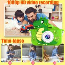儿童相机玩具，儿童数码相机，恐龙主题生日礼物，适合3-12岁男孩女孩，幼儿高清摄像机，适合6-12岁及以上男孩女孩的儿童玩具。圣诞节、感恩节和新年礼物