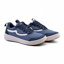 Men's Rugged Urban Sneakers With Suede And Comfortable Lining - Xanh đậm với đen - Xem 3