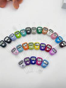 便携式迷你计数器、指环计数器、纽扣计数器、简约多功能设计 - 彩色 - 查看 3