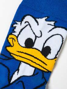 Disney 1双正品男士袜子，卡通图案，创意趣味，舒适透气，时尚新奇袜子 - 彩色 - 查看 3