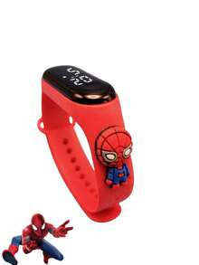 New Marvel Spider Teenager Watches Sport Wristband Bracelet Teenager Digital Watch,LED Electronic Watch,LED Watches Can Only View Time And Date, Without Other Functions - Multicolor - View 15
