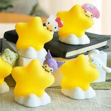 Sanrio Starry Night Light - Officially Licensed Gentle Night Light Featuring Hello Kitty & Friends. Perfect For Kids' Rooms Or Creating Cozy Bedroom Ambiance. - Red - View 7