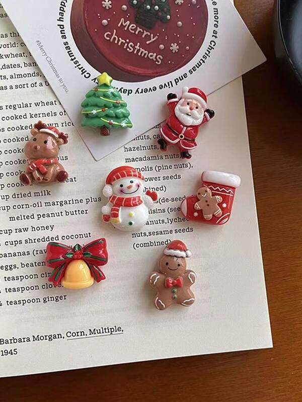 Neue kreative 3D Magnetische Kühlschrankmagnet Weihnachten, Mini Magnet Kühlschrankmagnet Weihnachten, Weihnachtsbaum und Weihnachtsmann zwei personalisierte Kühlschrankmagnet, geeignet für Kühlschrankmagnet Dekoration, Heimdekoration Zubehör, kann als Geschenk an Verwandte und Freunde zu Weihnachten gegeben werden, Raumdekoration