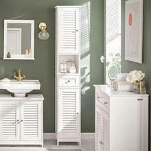 SoBuy Tall Cabinet FRG236-WN - White - View 2