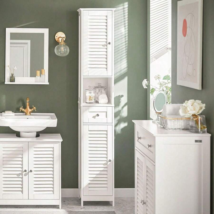 SoBuy Tall Cabinet FRG236-WN