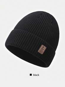 1pc Men's Winter Fleece Hat, Knitted Hat Resistant To -30°C, Thick Warm Knitted Hat, Mountaineering Cap, Windproof Cycling Warm Hat, Winter Warm Gift Autumn Outfits - Multicolor - View 12
