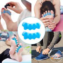 Soft Silicone Toe Separator, Overlapping Toe Divider Hallux Valgus Corrector Toe Alignment And Protection, Includes Comfortable Big Toe Pads, Suitable For Daily Use, Flexible Design For Foot Alignment And Protection, Essential For Foot Care | Comfortable Fit | Soft Silicone Material, Toe Protector, Toe Corrector