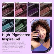 Cat Eye Gel Nail Polish Set, 6 Colors 9D Glassy Cat Eye Glitter Gel Polish Black Red Purple Blue Silver Brown Nail Polish All Seasons With Magnet Soak Off Led DIY Salon Gift-842643 - AA6-極光變色龍 - 查看 4