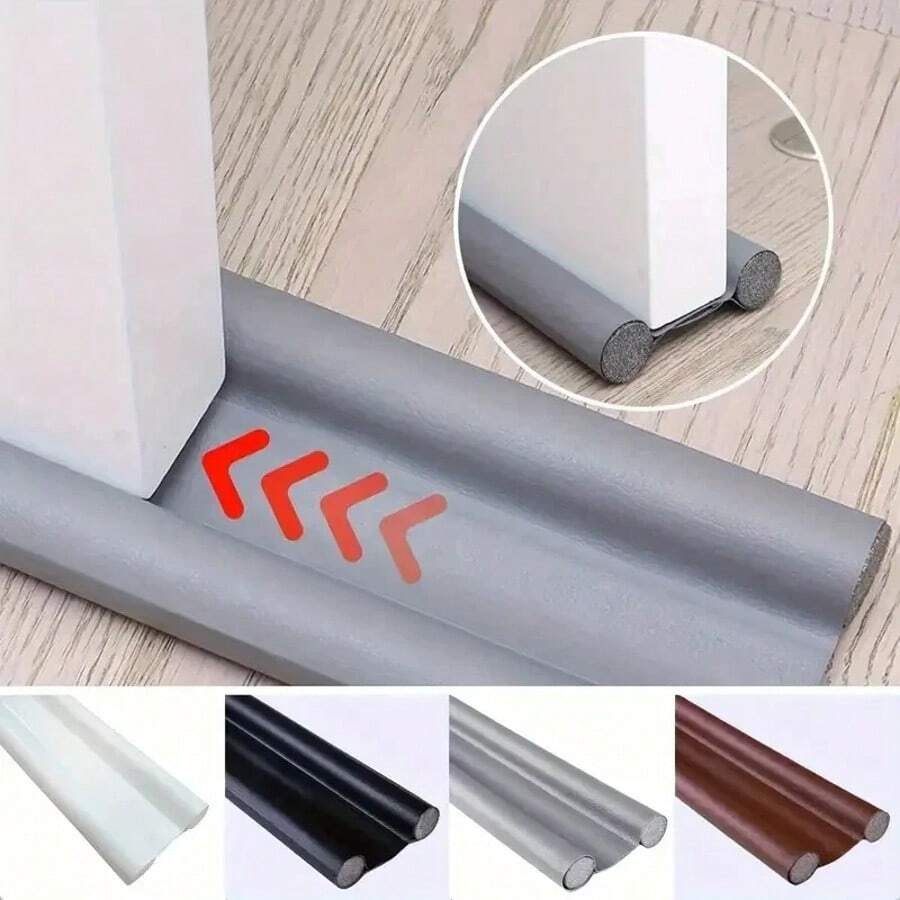 1pc 96cm/37.79in Bendable Non Stick Door Bottom Sealing Strip, Adjustable And Washable Door Bottom Seal,Windproof Bottom Sealing Strip, Soundproof Door Bottom Cleaning, Providing Effective Sound Insulation And Windproof Collision Protection