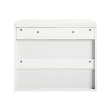 SoBuy FSR95-SCH, Hallway Shoe Rack Shoe Bench Shoe Cabinet With Folding Padded Seat & Flip-Drawer, Black - White - View 4