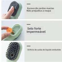 Shoe Cleaning Brush Tennis Cap Clothes With Dispenser Liquid Soap Reservoir Soap - 彩色 - 查看 2