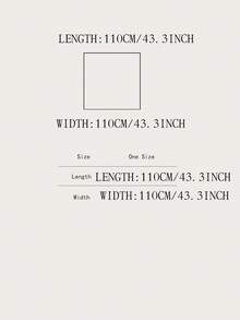 1pc Women's Solid Color Chiffon Square Scarf, Casual Shawl Suitable For Daily Use, 110*110cm For Dress - Camel - View 2