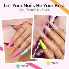 Cat Eye Gel Nail Polish Set, 6 Colors 9D Glassy Cat Eye Glitter Gel Polish Black Red Purple Blue Silver Brown Nail Polish All Seasons With Magnet Soak Off Led DIY Salon Gift-842643 - A-1HemaFreeNeon - 查看 3