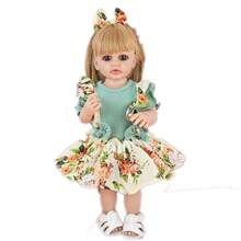 1pc 55cm/22inch Lifelike Reborn Doll, Bath Toy, Soft Full Body Silicone Vinyl Princess BaBe Doll, Birthday Christmas Gift Easter Gift