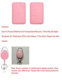 Ví đựng thẻ ID màu hồng có kẹp cuộn rút màu hồng, ví đựng thẻ chống trộm, ví bảo vệ thẻ bằng nhựa cứng có khe ngón tay cái màu hồng, ví đựng thẻ ID có thể mở rộng, ví bảo vệ thẻ bảo hiểm y tế, ví bảo vệ thẻ y tế/an sinh xã hội chống thấm nước, ví đựng thẻ giao thông công cộng. - Nhiều màu - Xem 12