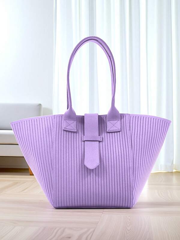 Tunpurle Bolsa de ombro única feminina, bolsa de nicho de grande capacidade, bolsa tote feminina para deslocamento diário, bolsa tipo bolinho
