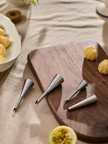 Cirelle 1/3 piezas/set de boquillas para glasear crema, boquillas para crema pastelera profesionales de acero inoxidable largas, herramientas de decoración de glaseado de pastelería pequeña, suministros de repostería, artículos de cocina - boca de hojaldre - Ver 2