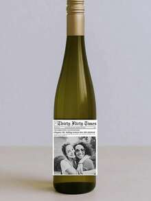 Custom Wine Label Waterproof Label Custom Photo Wine Label Black And White Photo Capitalized Black And White Bridesmaid Maid Of Honor Proposal Wine Label Wedding Gift Anniversary Gift Engaged Gift Gift - Multicolor - View 8