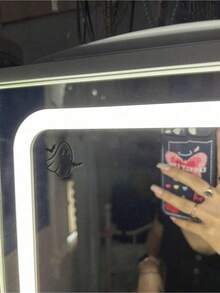 Cute Rearview Mirror Stickers, Bat Stickers, Ghost Hugging Bat, I Love Halloween, Halloween Stickers - Black - View 2