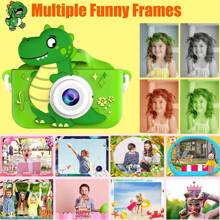 儿童相机玩具，儿童数码相机，恐龙主题生日礼物，适合3-12岁男孩女孩，幼儿高清摄像机，适合6-12岁及以上男孩女孩的儿童玩具。圣诞节、感恩节和新年礼物