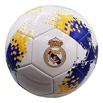 Roger´s Balón de Futbol  Grande, Licencia 100% Oficial, Color Blanco, Azul y Amarillo, Talla 5, Kiglam. Envios 24-48 horas
