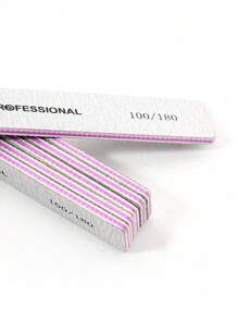 20Pcs Rectangle Nail Files 100/180Double Sided Emery Board Washable Emery Boards Reusable Nail Buffers Manicure Tools For Natural Nails Acrylic Nails Home And Salon Use,Nail Supplies,Nail Tools,Nail Art Tools,Back To School,Nails,Nail Tools For Press On Nails - Dusty Purple - View 2