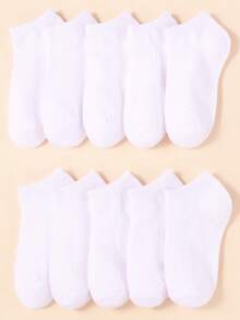 30 双纯色婴儿童踝袜，黑色/灰色/白色短款低帮袜，男女通用返校运动跑步训练袜，柔软舒适的踝袜 - 适合日常穿着、节日生日礼物、万圣节圣诞节礼物 - 彩色 - 查看 7