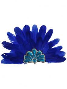 D EXCEED 1/2/3件装女士仿羽毛发带 – 完美适用于角色扮演、舞台表演、化装舞会和主题晚会、嘉年华服装配饰套装 - 彩色 - 查看 25