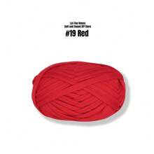 Premium Polyester T-Shirt Fabric Crochet & Knitting Yarn - 1Pc, 100G Each, 30m Length - Ideal For DIY Projects, T-Shirts, Slippers & Baskets, Fabric Strip Handmade Weaving Diy Bag, Shoe, Carpet, Organizing Basket Thread