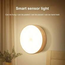 LED Smart Human Body Sensor Night Lights Emergency Automatic Lighting USB Charging Wireless Magentic Suction LED Cabinet Lights - 白光 - 查看 6