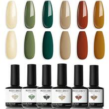 Cat Eye Gel Nail Polish Set, 6 Colors 9D Glassy Cat Eye Glitter Gel Polish Black Red Purple Blue Silver Brown Nail Polish All Seasons With Magnet Soak Off Led DIY Salon Gift-842643 - A3假日系列 - 查看 2