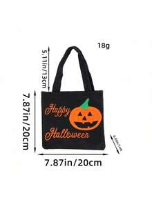 1 pezzo Borsa a tracolla con zucca di Ognissanti, borsa regalo in tessuto non tessuto per bambini, prodotti per Ognissanti, borsa per caramelle Dolcetto o scherzetto