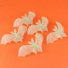 5/20pcs Aogue Halloween Bat Hanging Decorations - Realistic Black Plastic Vampire Bats With Red Eyes For Spooky Party, Haunted House, And Outdoor Decor, Halloween Decorations - Multicolor - View 8