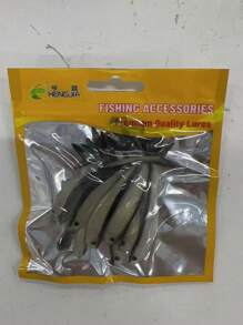 10pcs Soft Silicone Fishing Lures, 8cm T-Tail Swimbait With Sharp Hooks, Suitable For Bass, Freshwater And Saltwater Fishing - Mixed Colors, PVC Material, Great For Offshore Fishing And Jig Bait Techniques, Fishing Lures