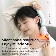 RAF 1 件便携式电动按摩枪，适用于全身、背部、颈部、腿部、腰部 - 高速电机、USB 充电、肌肉放松、塑料、无香型、1800mAh 锂电池、手持式按摩器、放松按摩枪、振动按摩、脚底振动放松 - 彩色 - 查看 12