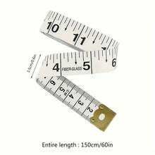 Double-Sided 60 Inch/150 Cm Measuring Tape – Flexible Aluminum Tape Measure For Weight Loss, Medical Body Measurement, Sewing And Tailoring – White, Tailor Accessories| Practical Tools| Precise Scale