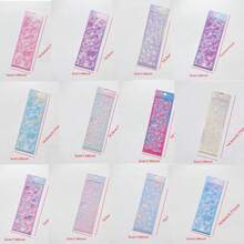 Set de 12 pegatinas Goo-Ka lindas, pegatinas de planificador brillantes y holográficas de estilo coreano, pegatinas decorativas de celebridades de dibujos animados