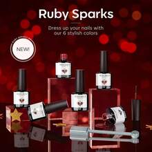 Cat Eye Gel Nail Polish Set, 6 Colors 9D Glassy Cat Eye Glitter Gel Polish Black Red Purple Blue Silver Brown Nail Polish All Seasons With Magnet Soak Off Led DIY Salon Gift-842643 - AA7RubySparks - 查看 10