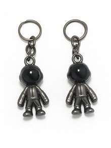 Fashion Astronaut 3D Space Spaceman Keychain Robot Ring Pendant Creative Universe Aviation Car Accessories For Women Keychain For Bag